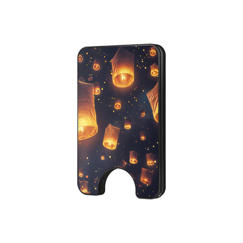Sky Lantern Festival - Magnetic Wallet & Stand