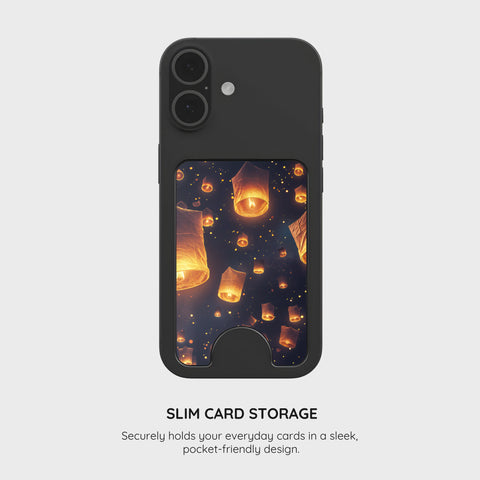 Sky Lantern Festival - Magnetic Wallet & Stand