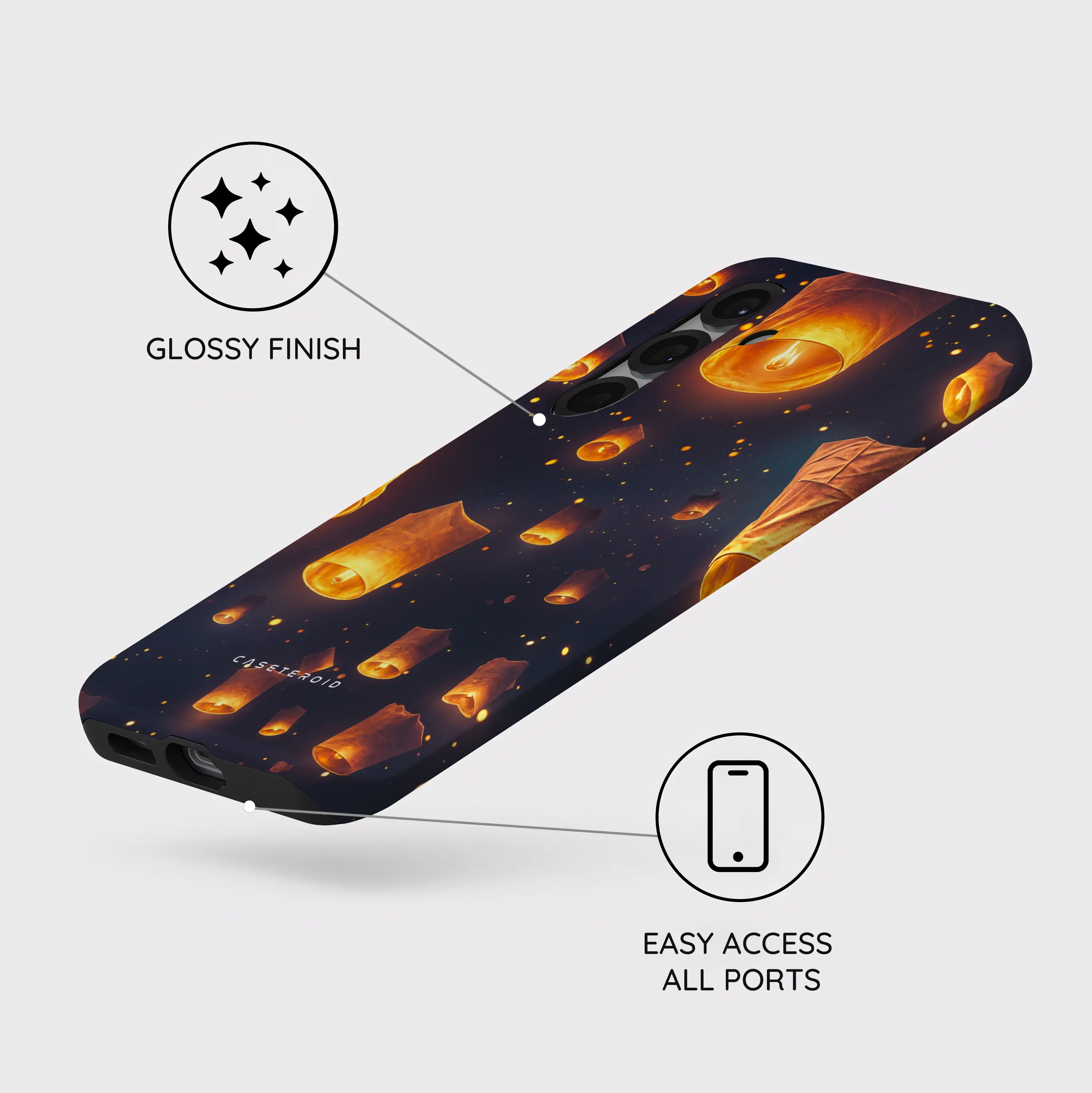 Sky Lantern Festival - Samsung Galaxy S25 Case