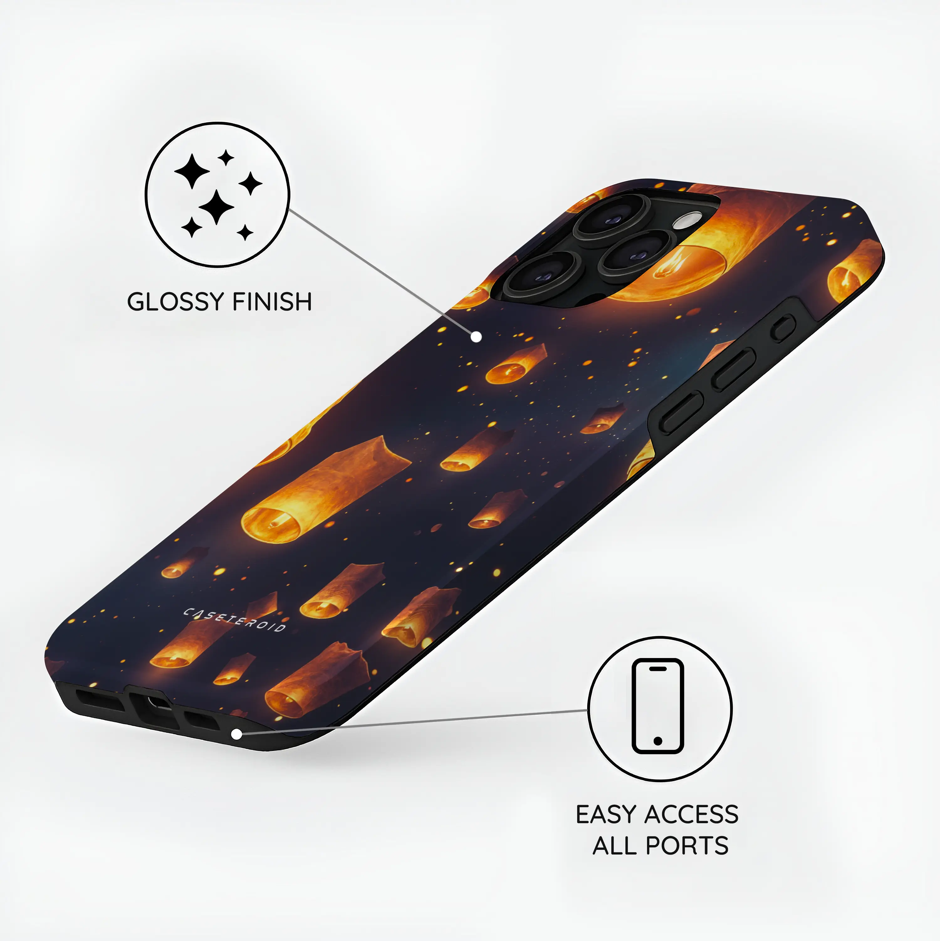 Sky Lantern Festival - iPhone 15 Pro Max Case