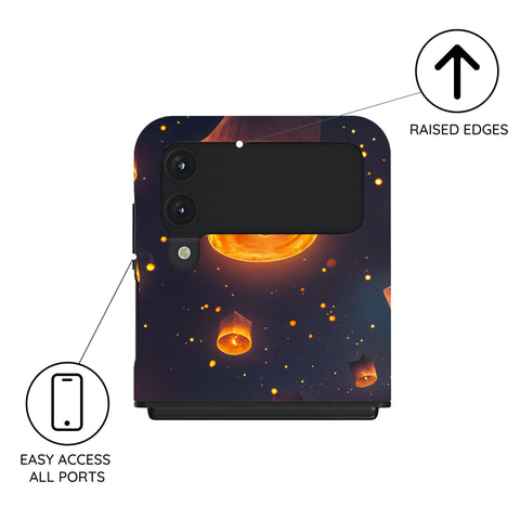 Sky Lantern Festival - Samsung Galaxy Z Flip 4 Case