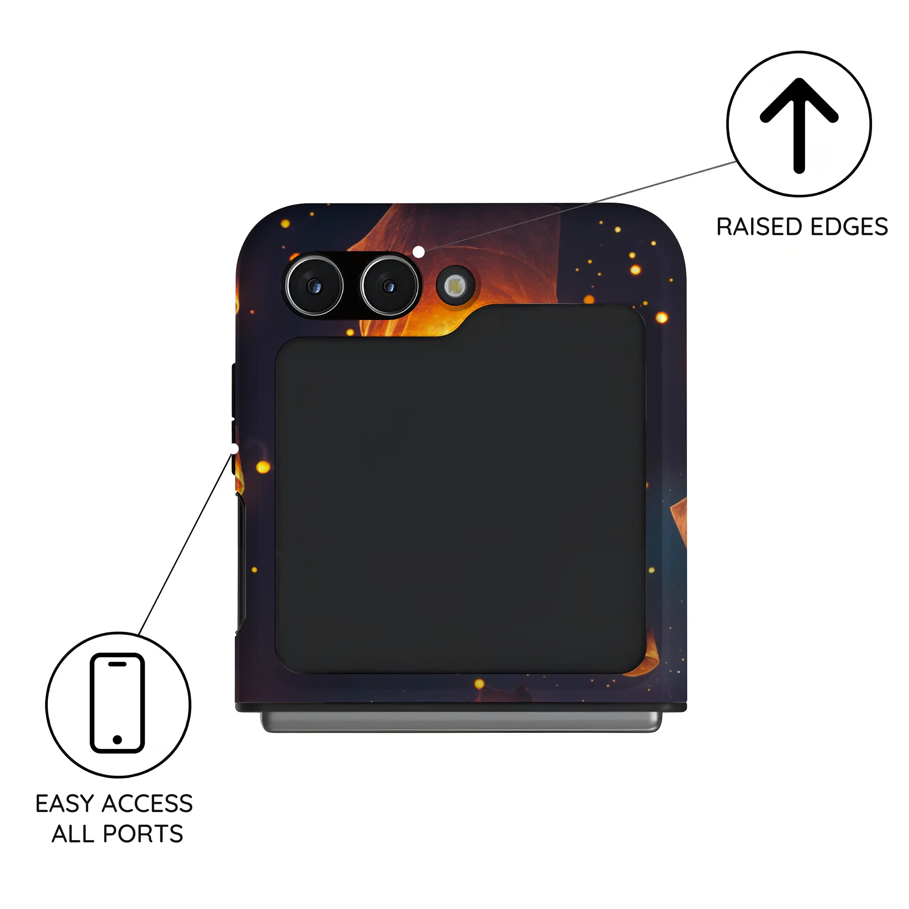 Sky Lantern Festival - Samsung Galaxy Z Flip 5 Case