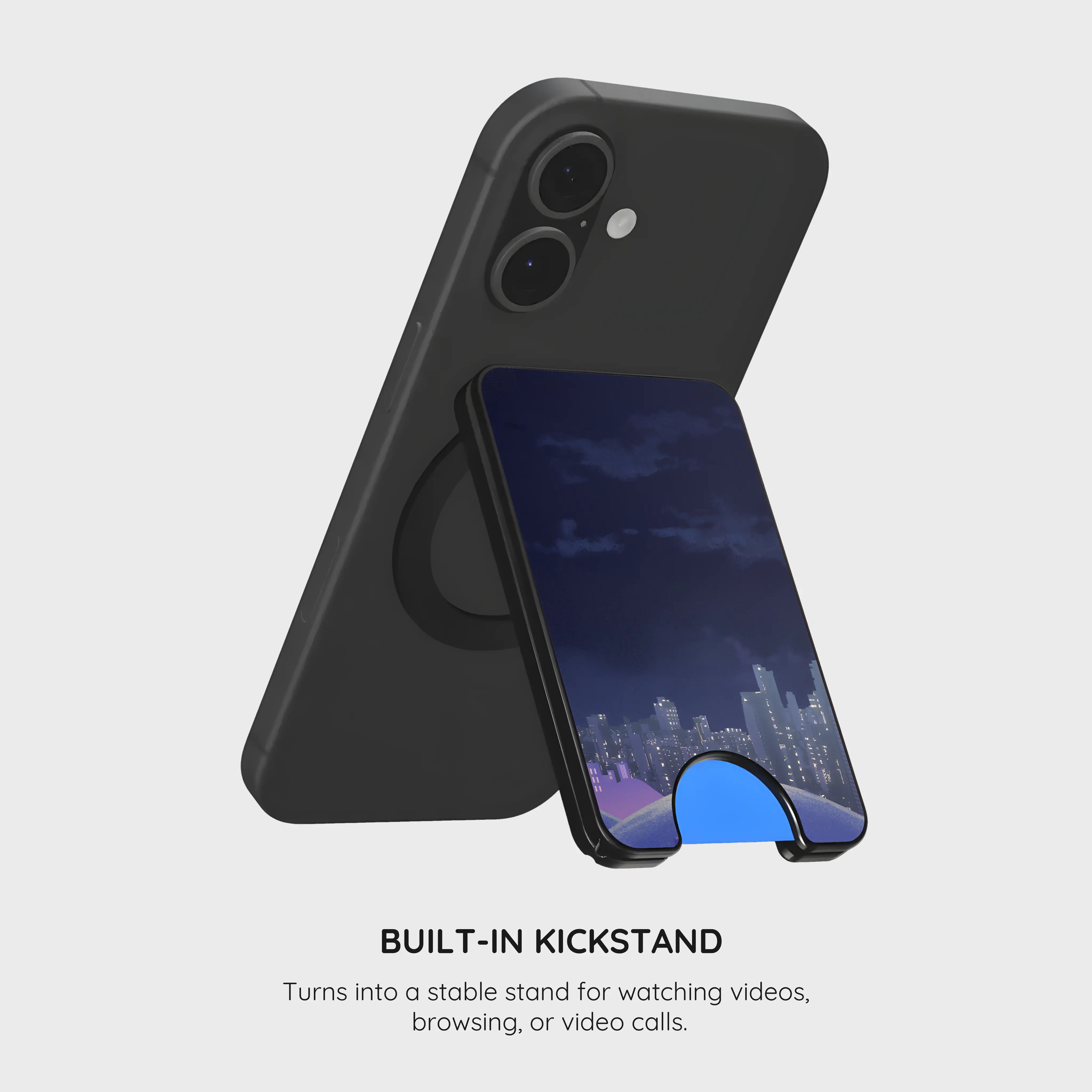Sleepy City - Magnetic Wallet & Stand