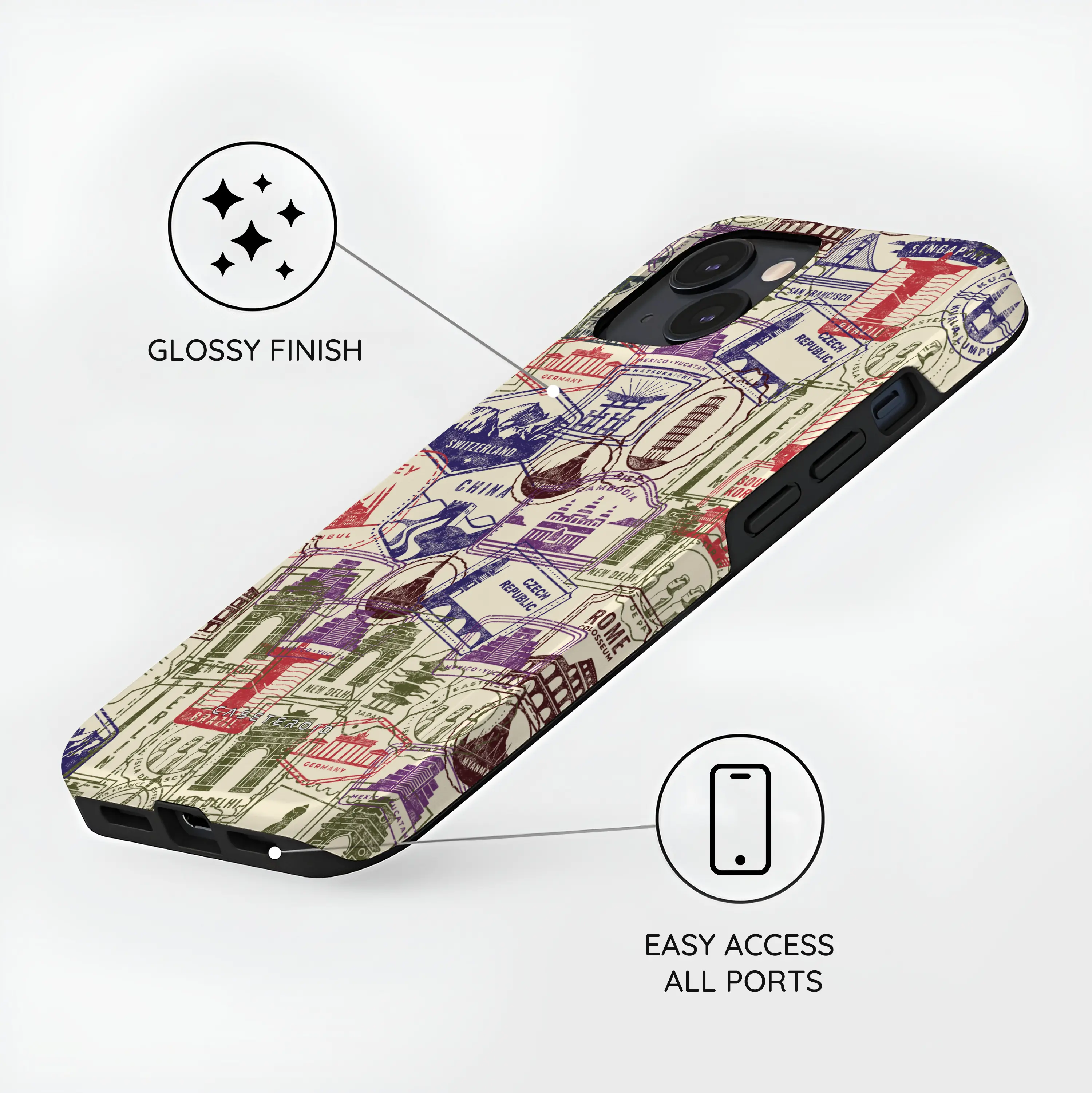 Stamps - iPhone 14 Case