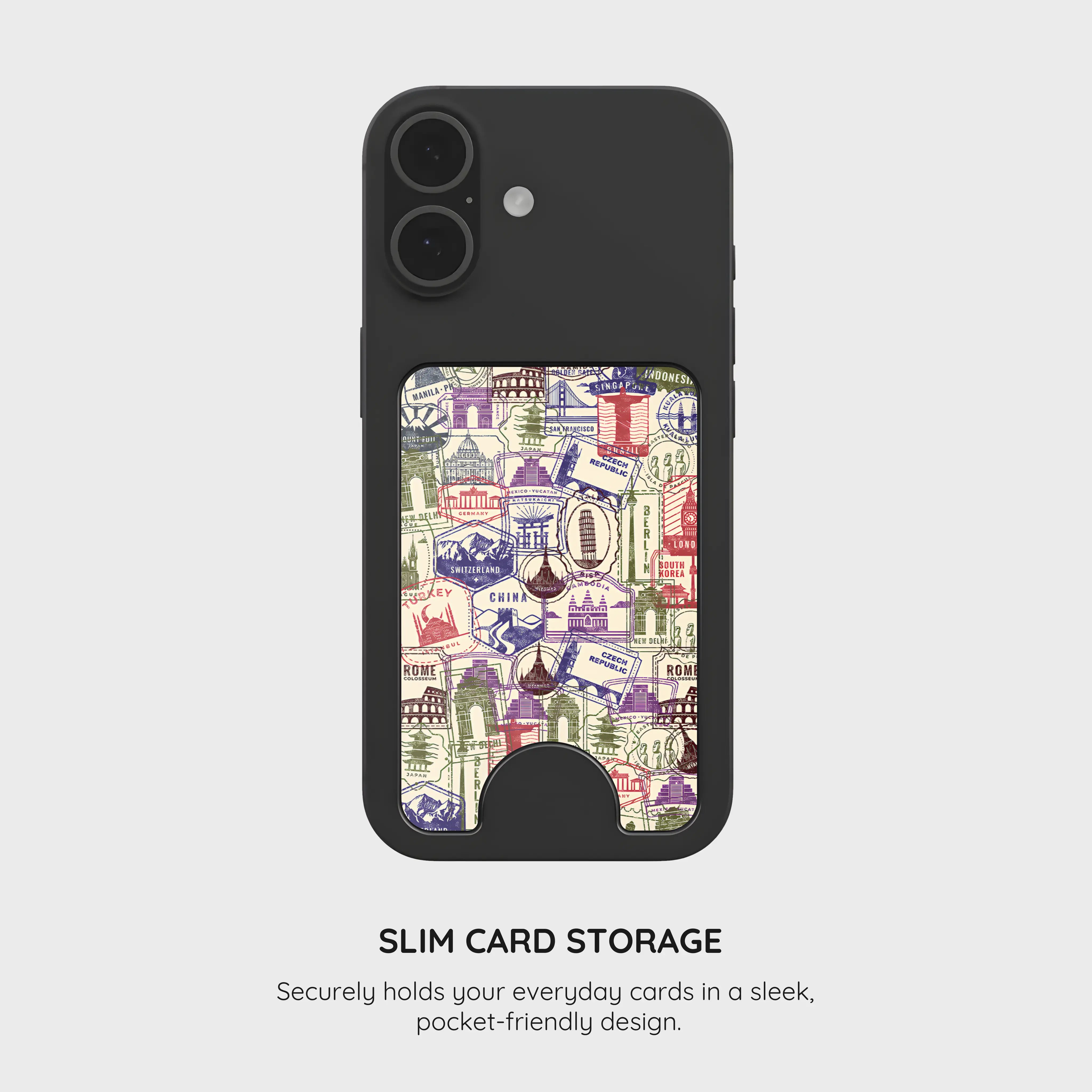 Stamps - Magnetic Wallet & Stand