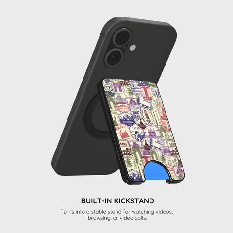 Stamps - Magnetic Wallet & Stand