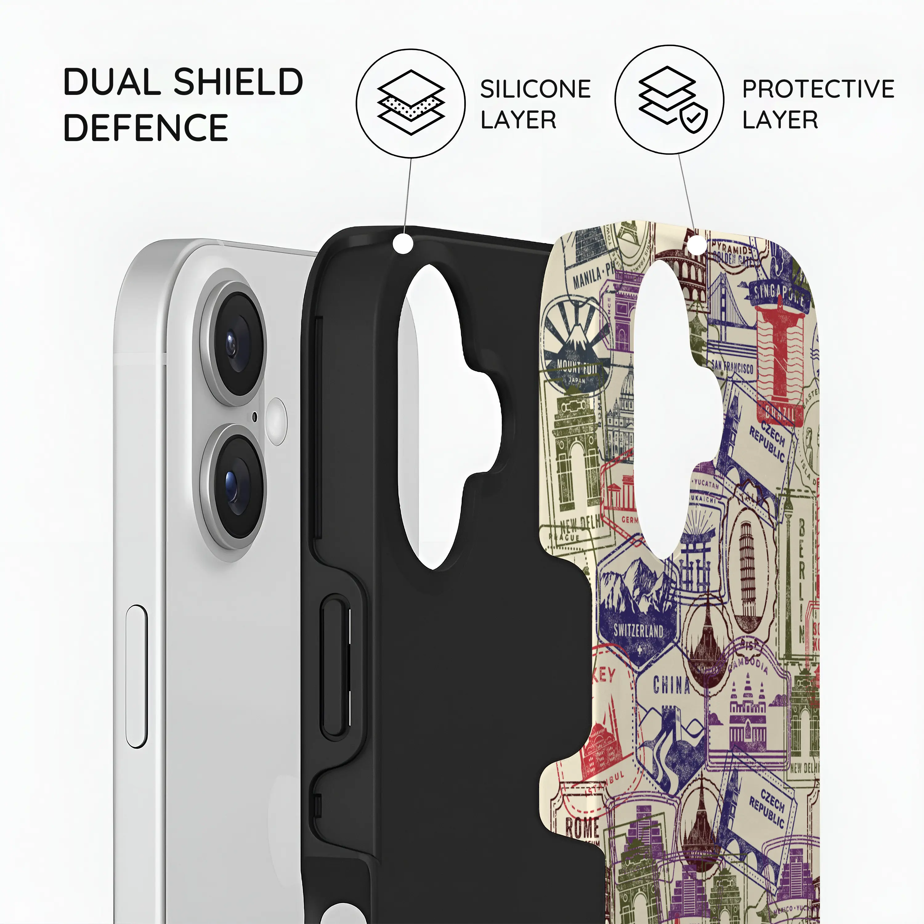 Stamps - iPhone 16 Case