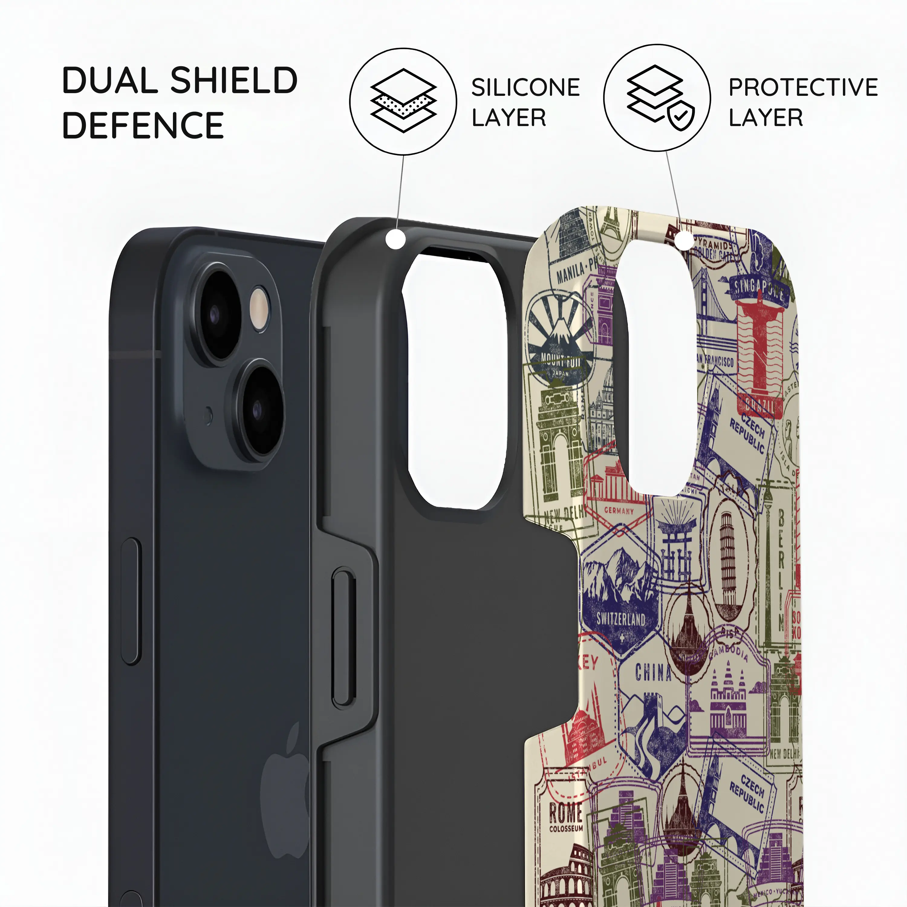 Stamps - iPhone 15 Case