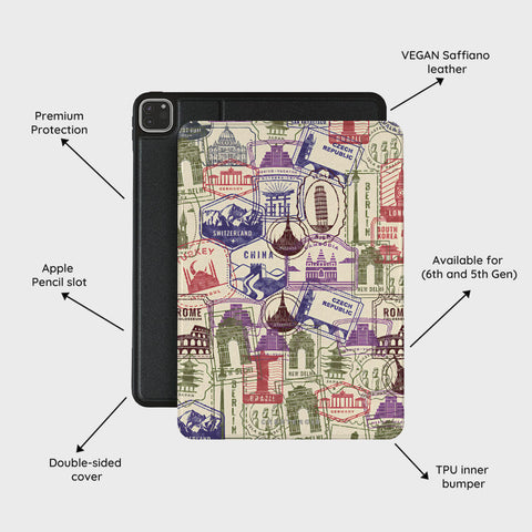 Stamps - iPad Pro 12.9 (6th/5th Gen) Case