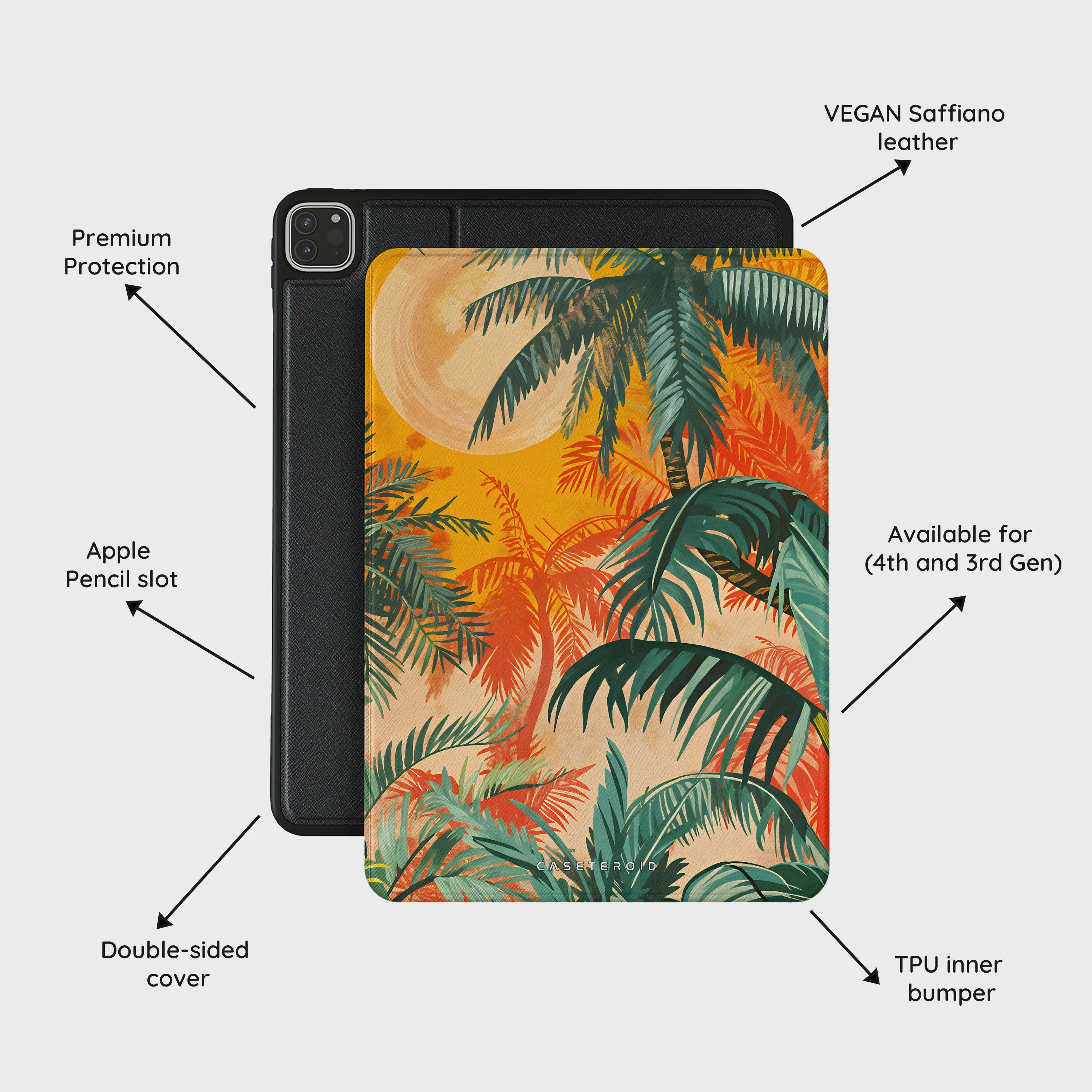 Sunset Shores Symphony - iPad Pro 11 (4th/3rd Gen) Case