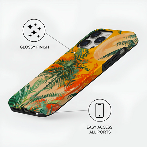 Sunset Shores Symphony - iPhone 13 Pro Case