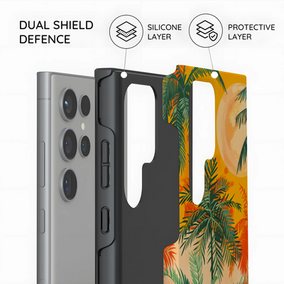 Sunset Shores Symphony - Samsung Galaxy S24 Ultra Case