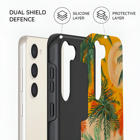 Sunset Shores Symphony - Samsung Galaxy S23 Plus Case