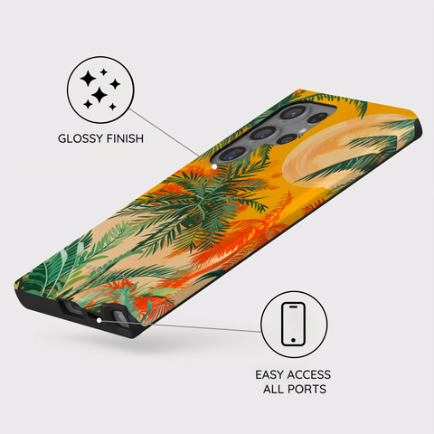 Sunset Shores Symphony - Samsung Galaxy S24 Ultra Case