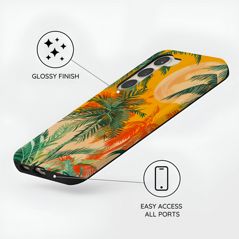 Sunset Shores Symphony - Samsung Galaxy S23 Plus Case