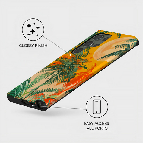 Sunset Shores Symphony - Samsung Galaxy S23 Ultra Case