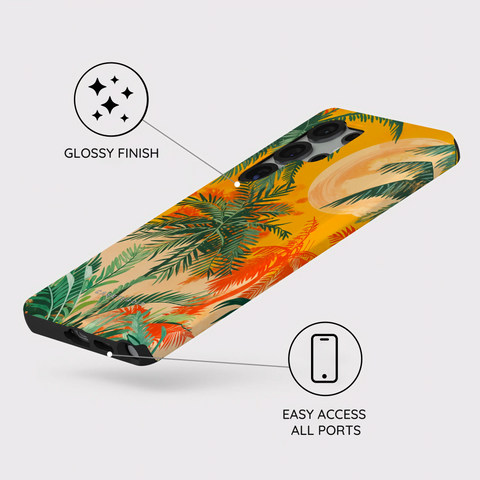 Sunset Shores Symphony - Samsung Galaxy S25 Ultra Case