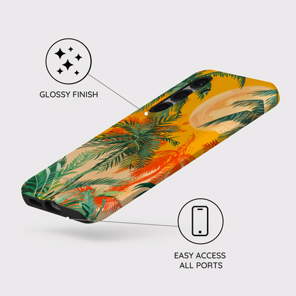 Sunset Shores Symphony - Samsung Galaxy S25 Case