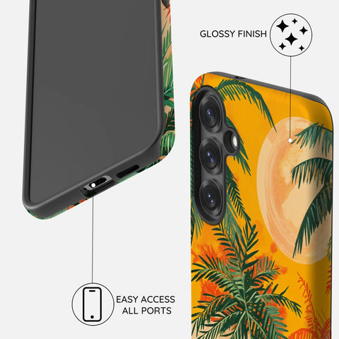 Sunset Shores Symphony - Samsung Galaxy S23 Case