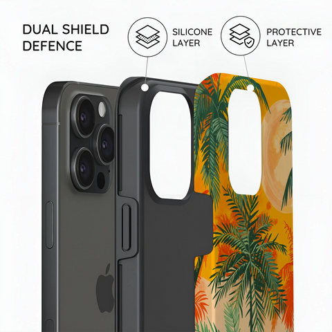 Sunset Shores Symphony - iPhone 15 Pro Max Case