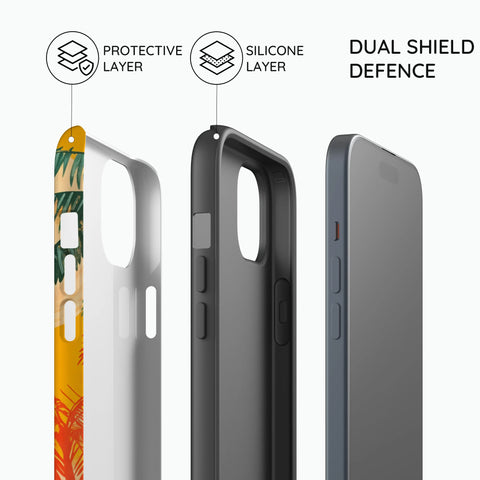 Sunset Shores Symphony - iPhone 14 Pro Case