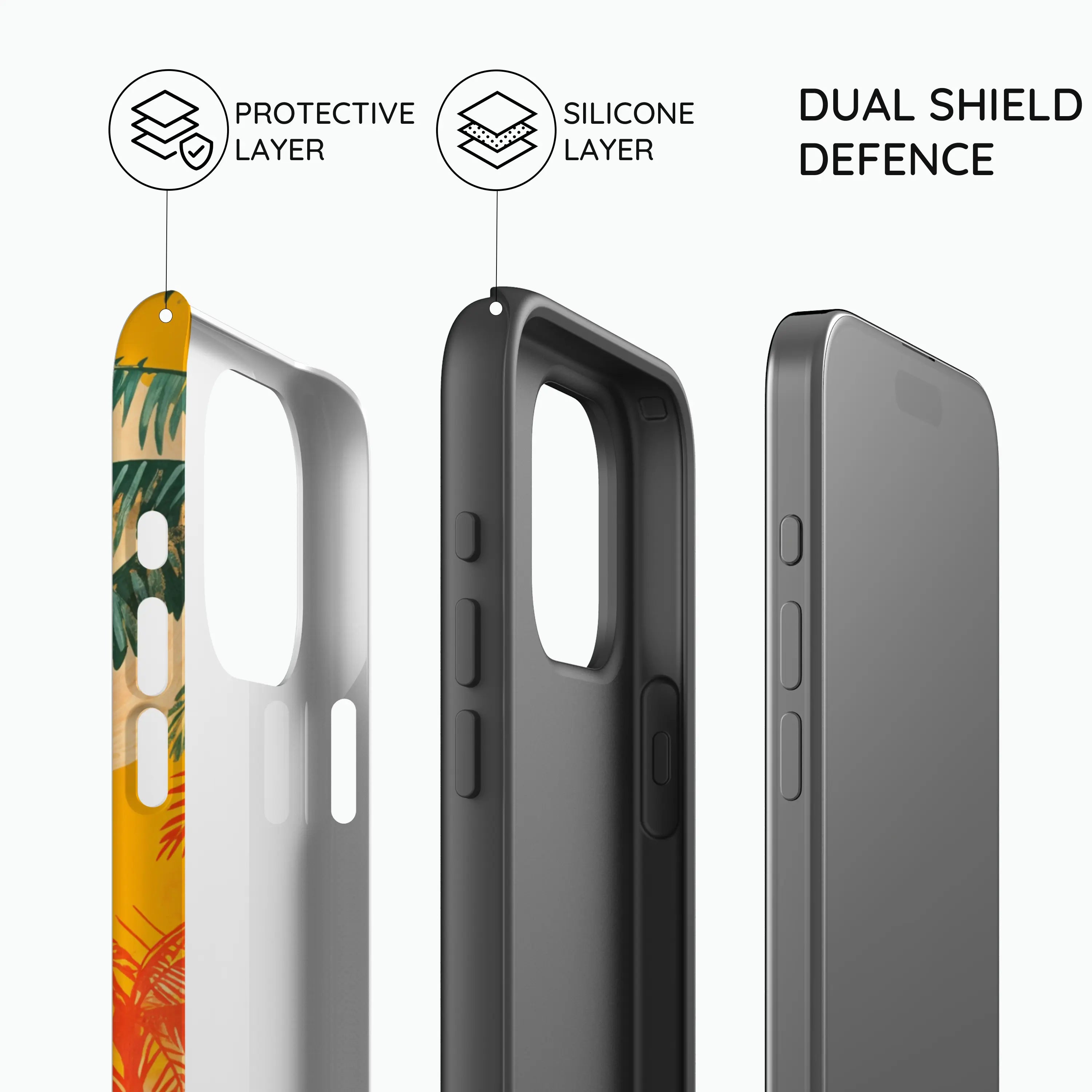 Sunset Shores Symphony - iPhone 15 Pro Case