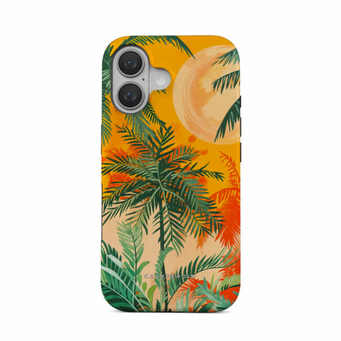 Sunset Shores Symphony - iPhone 16 Plus Case