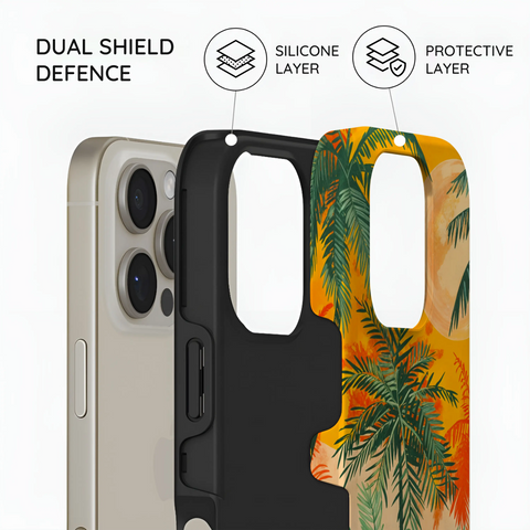Sunset Shores Symphony - iPhone 16 Pro Max Case