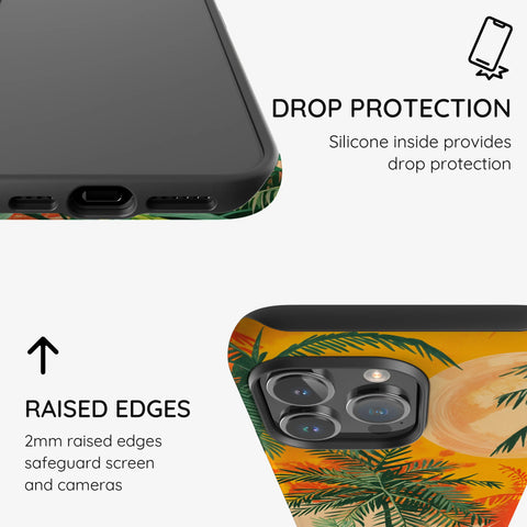 Sunset Shores Symphony - iPhone 15 Pro Max Case