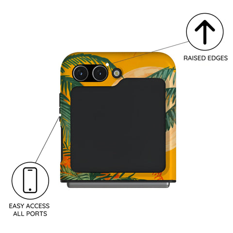 Sunset Shores Symphony - Samsung Galaxy Z Flip 5 Case