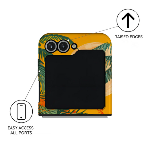 Sunset Shores Symphony - Samsung Galaxy Z Flip 6 Case