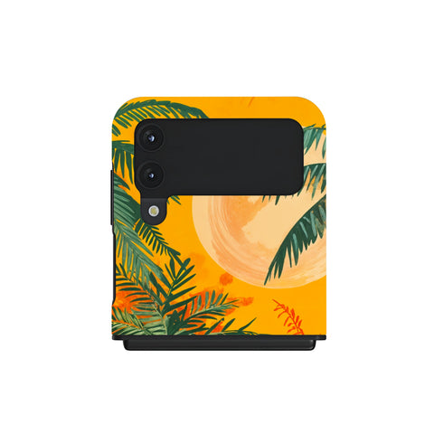 Sunset Shores Symphony - Samsung Galaxy Z Flip 4 Case