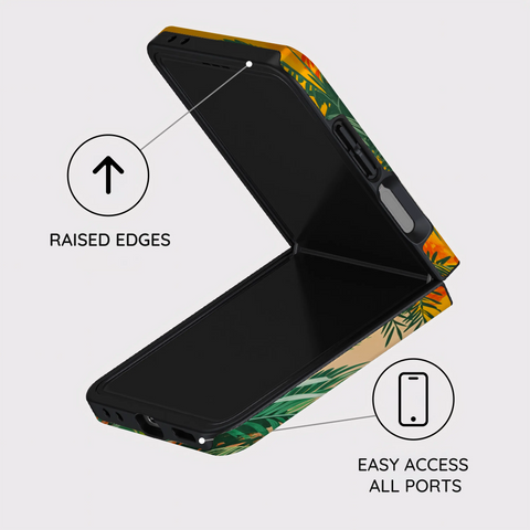 Sunset Shores Symphony - Samsung Galaxy Z Flip 7 Case