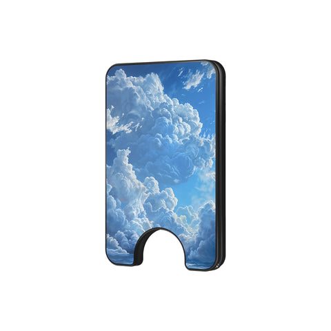 Tranquil Skyward Horizon - Magnetic Wallet & Stand