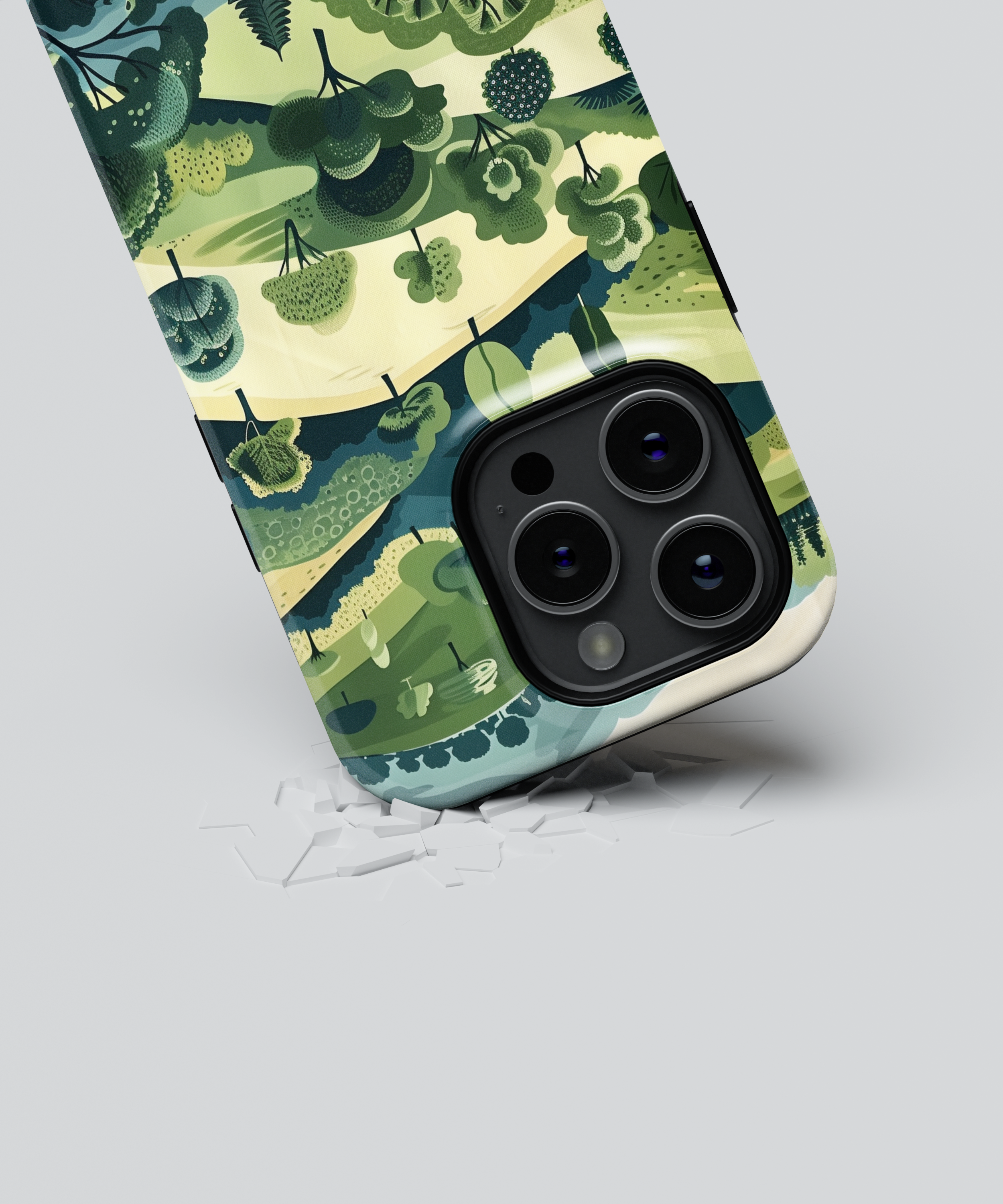iPhone Tough Case with MagSafe - Tranquil Terrain Tapestry - CASETEROID