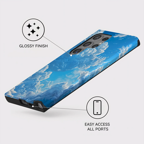 Tranquil Skyward Horizon - Samsung Galaxy S24 Ultra Case