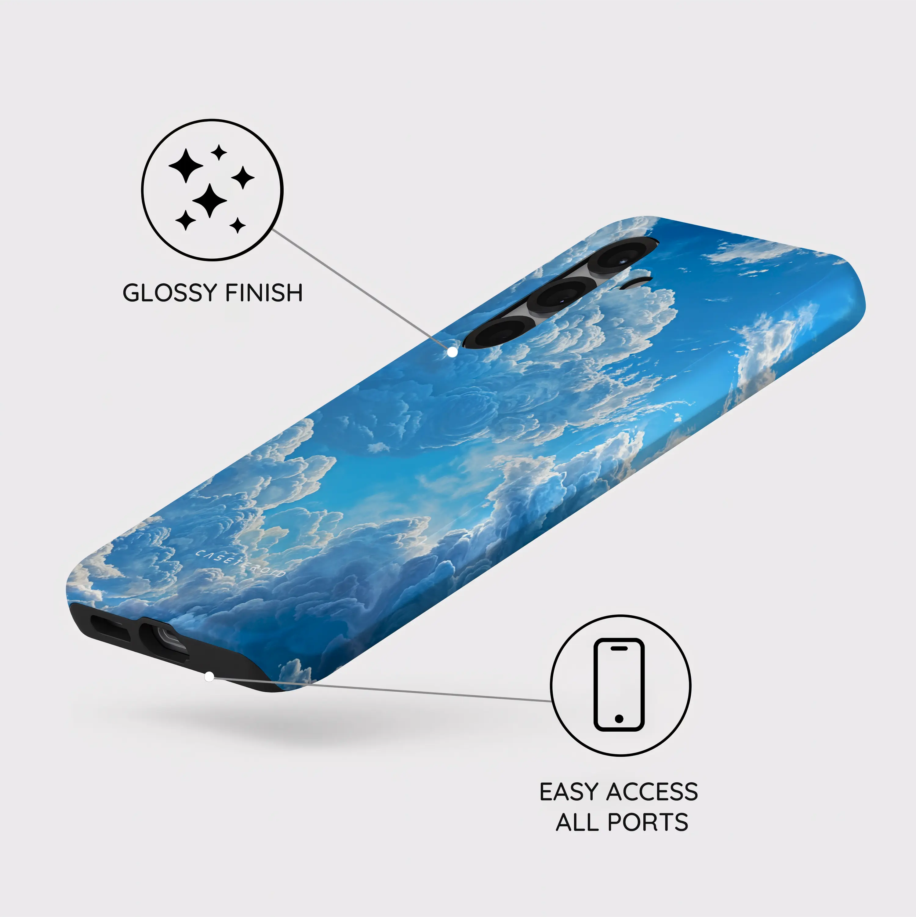 Tranquil Skyward Horizon - Samsung Galaxy S25 Case