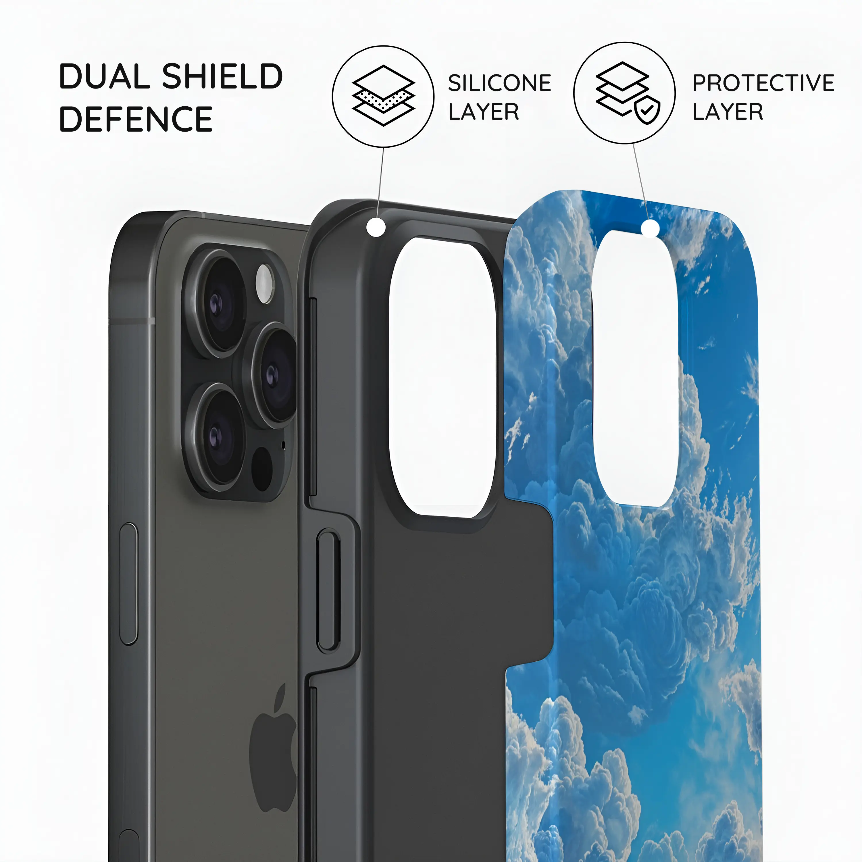 Tranquil Skyward Horizon - iPhone 15 Pro Max Case