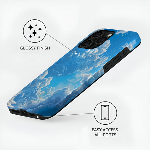 Tranquil Skyward Horizon - iPhone 15 Pro Case