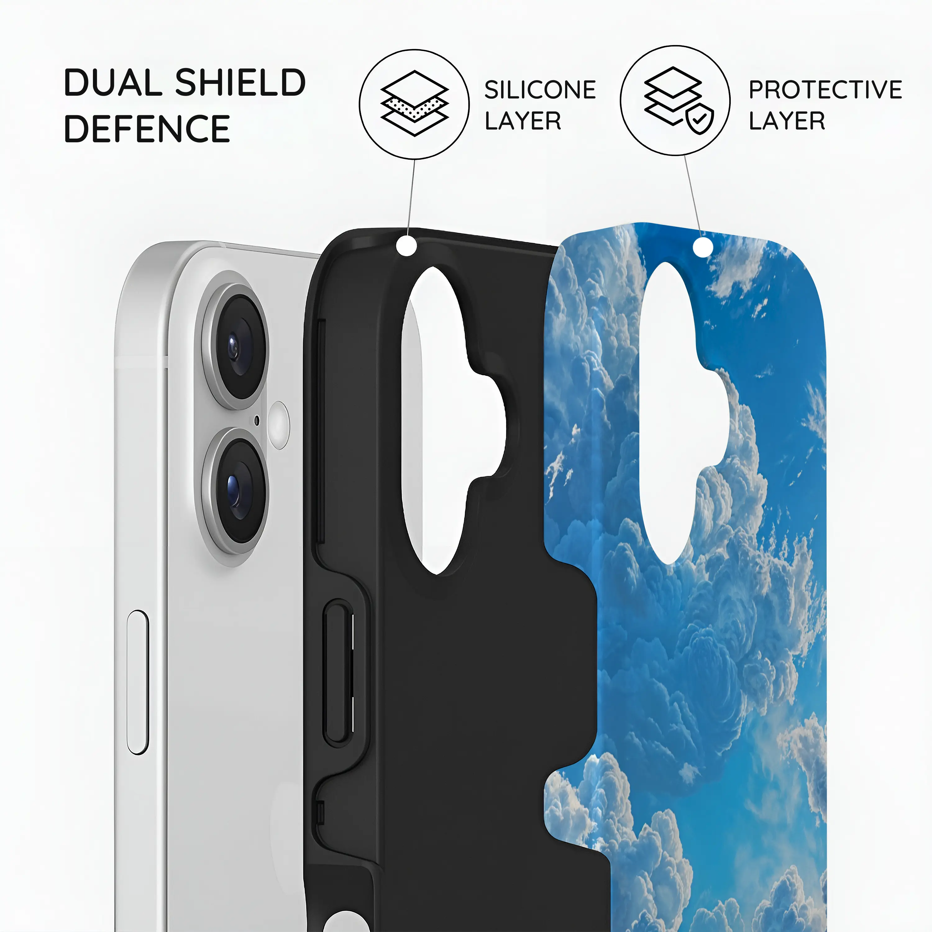 Tranquil Skyward Horizon - iPhone 16 Case