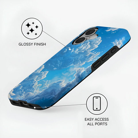 Tranquil Skyward Horizon - iPhone 16 Plus Case