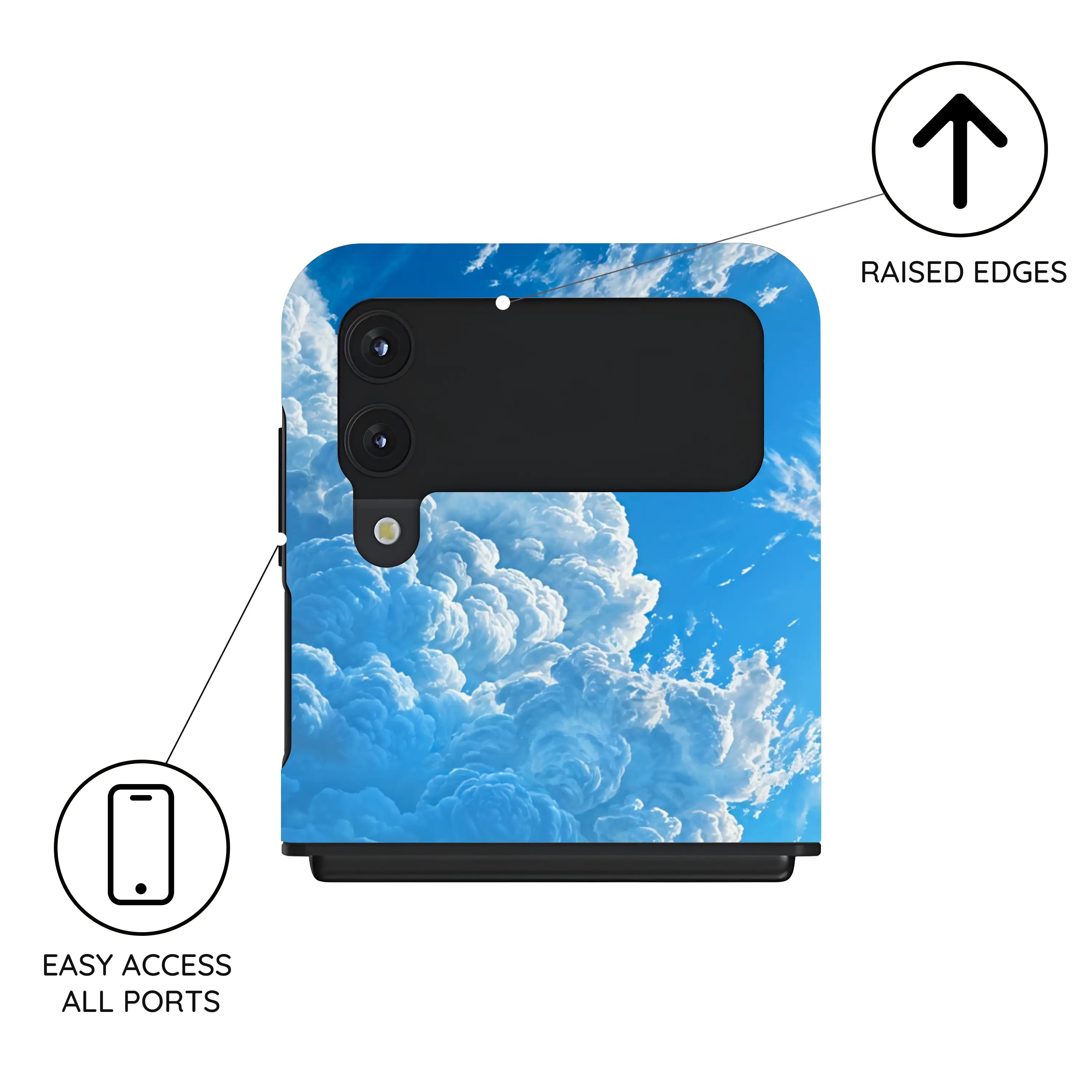 Tranquil Skyward Horizon - Samsung Galaxy Z Flip 4 Case