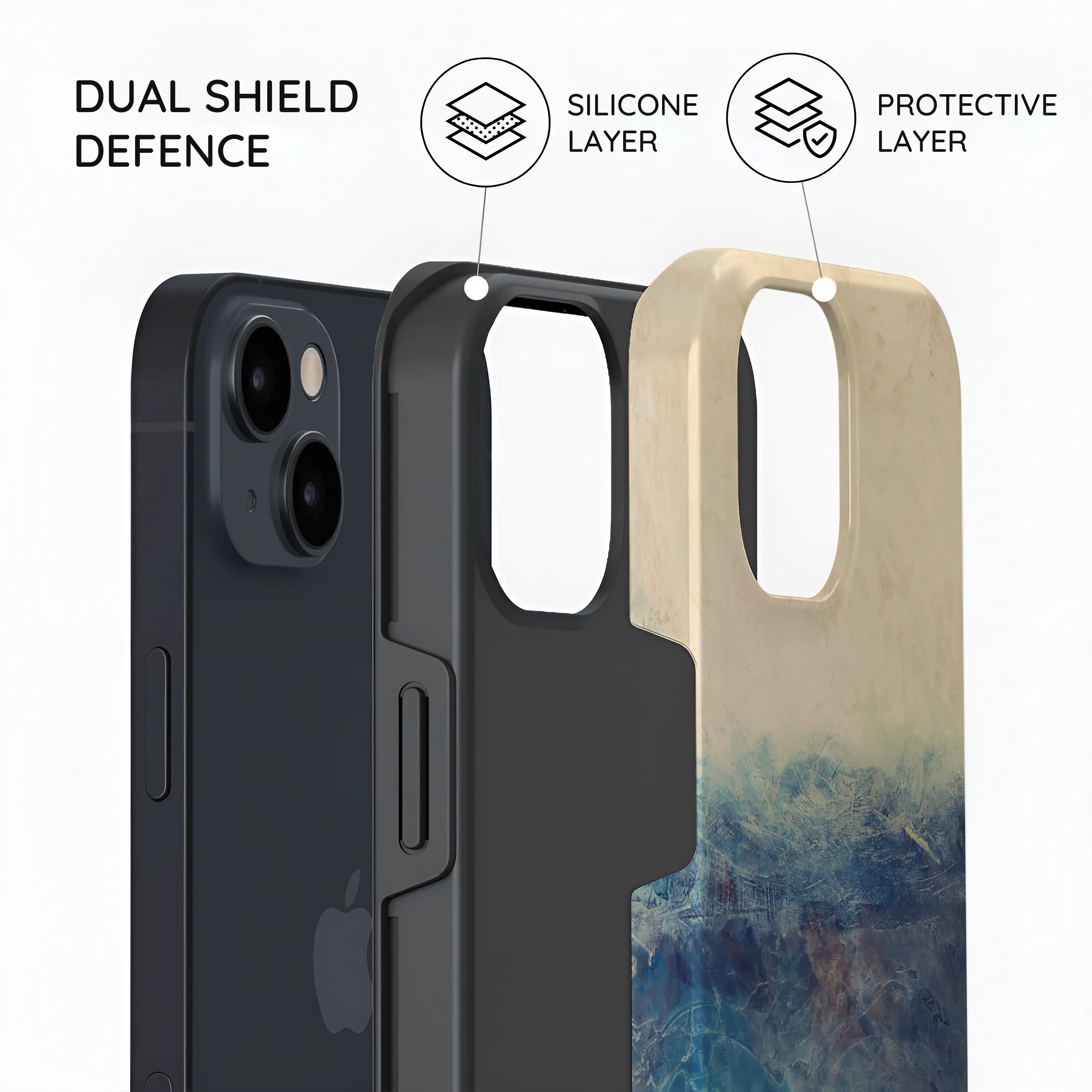 Tranquil Tones - iPhone 15 Case