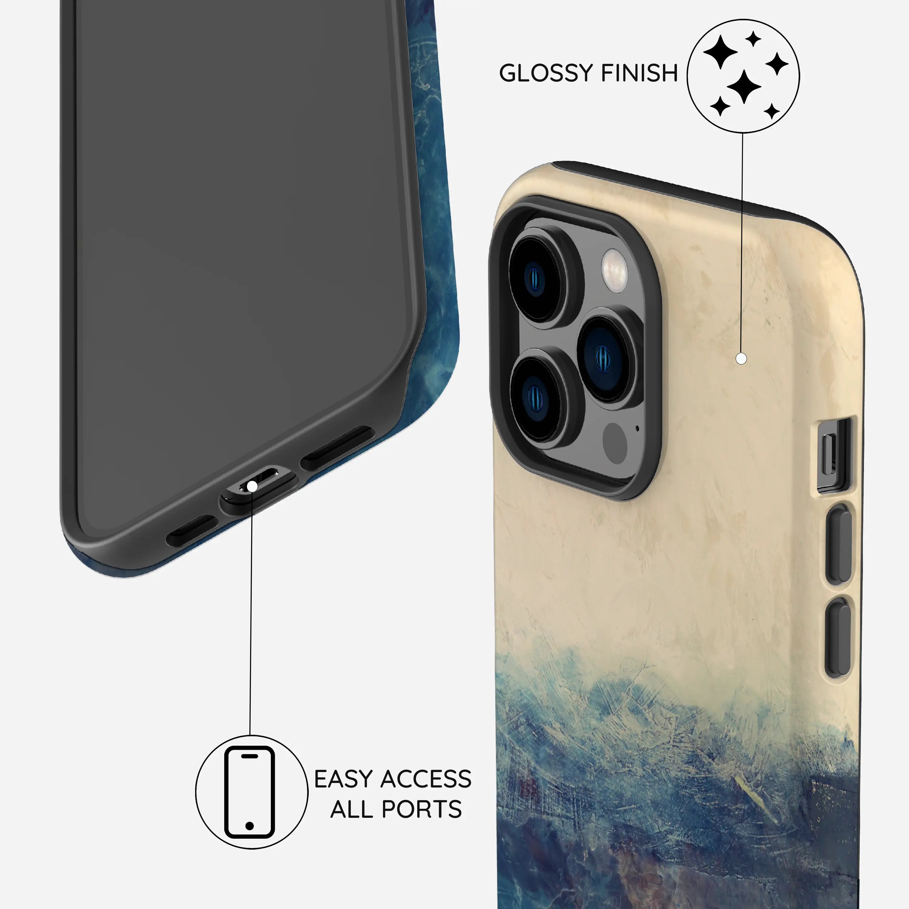 Tranquil Tones - iPhone 14 Pro Max Case