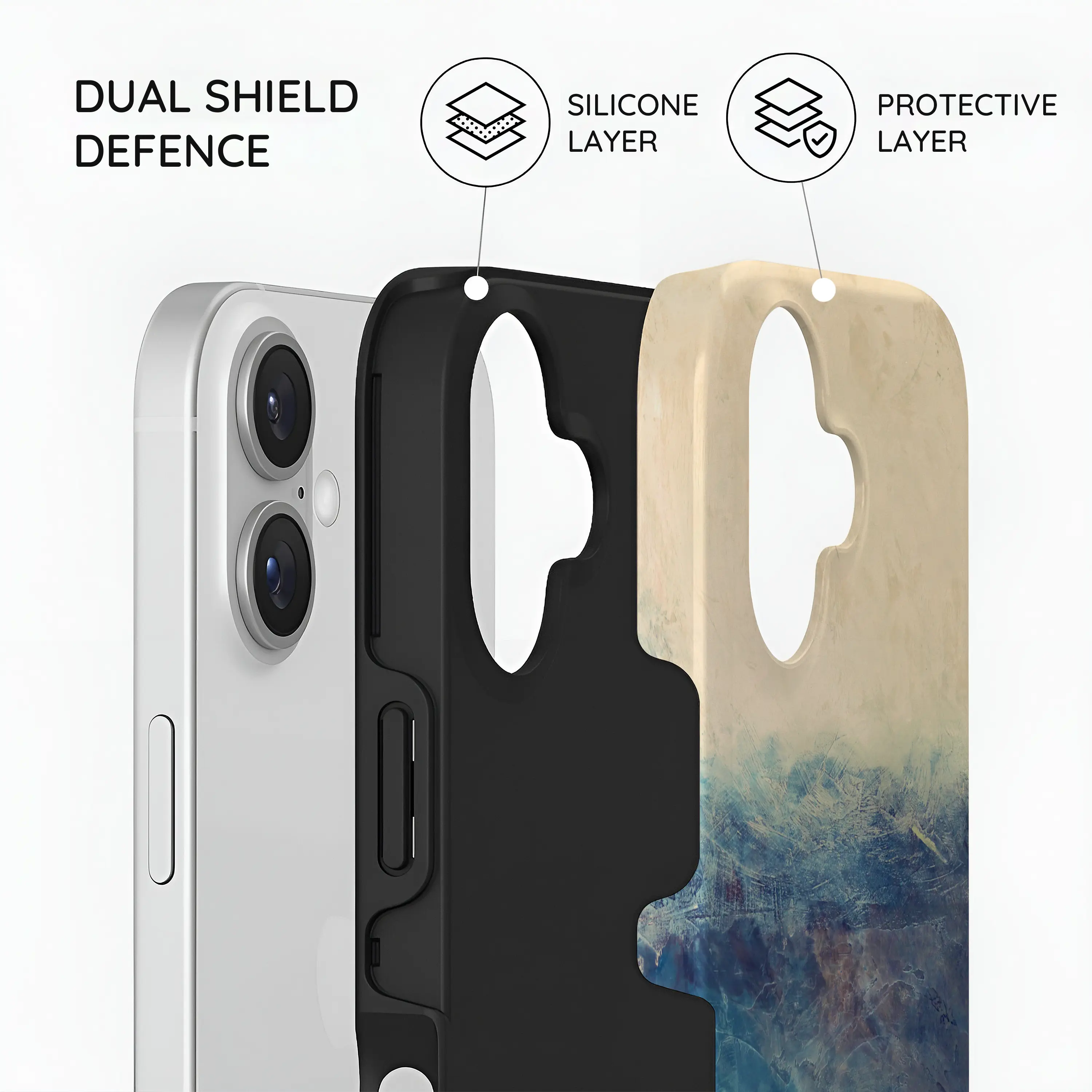 Tranquil Tones - iPhone 16 Case