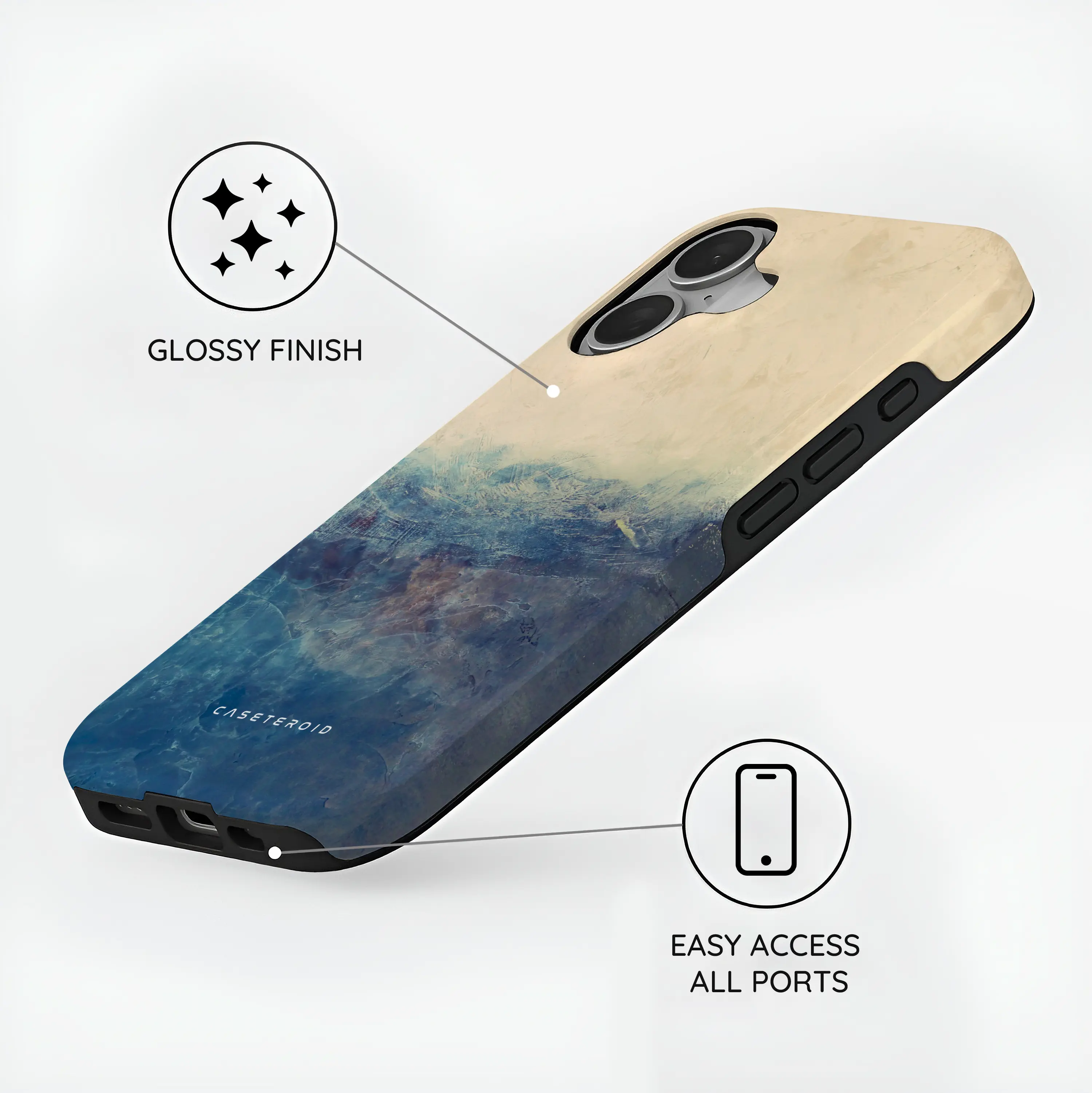 Tranquil Tones - iPhone 16 Case
