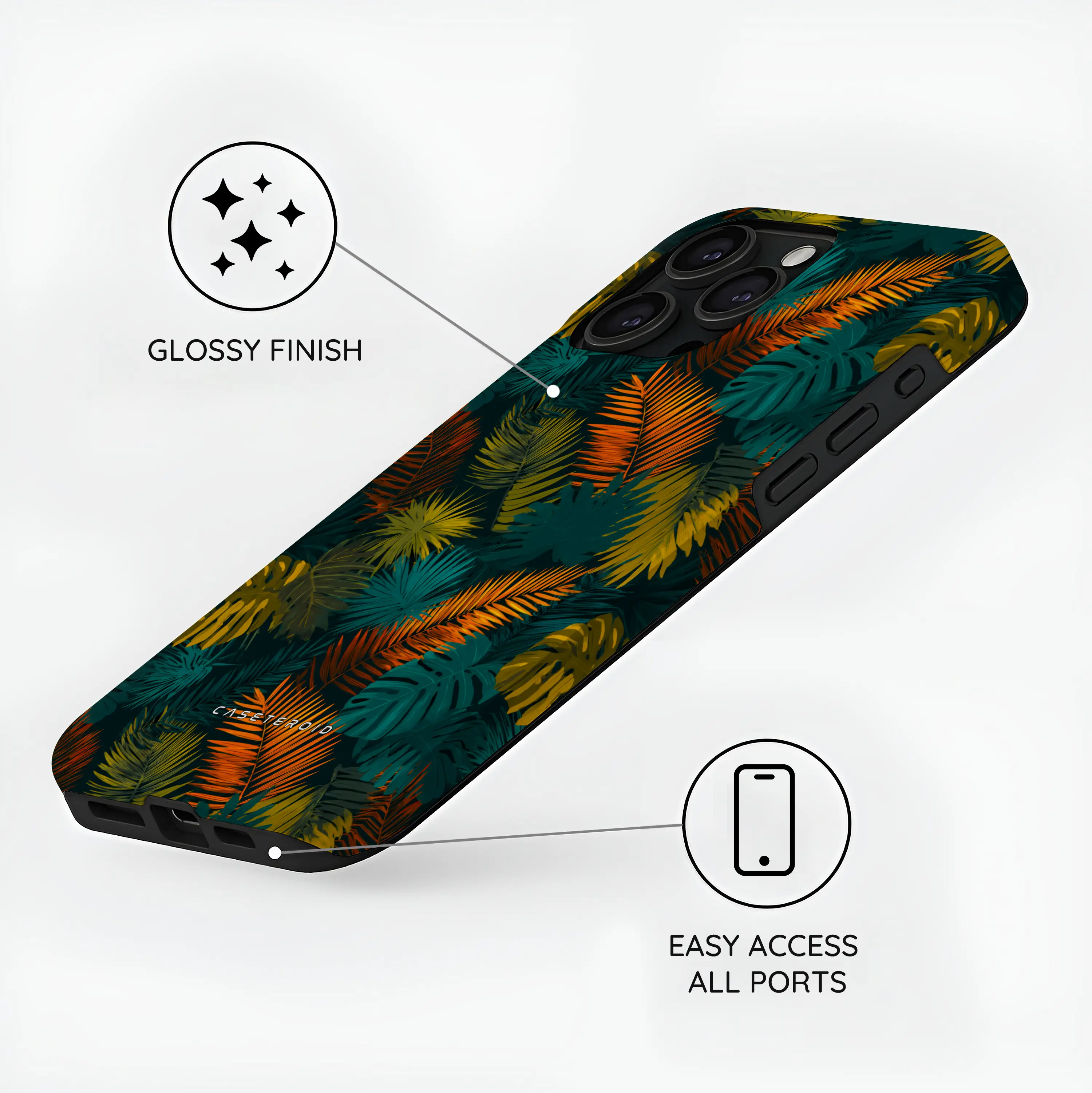 Tropico Noir - iPhone 15 Pro Case