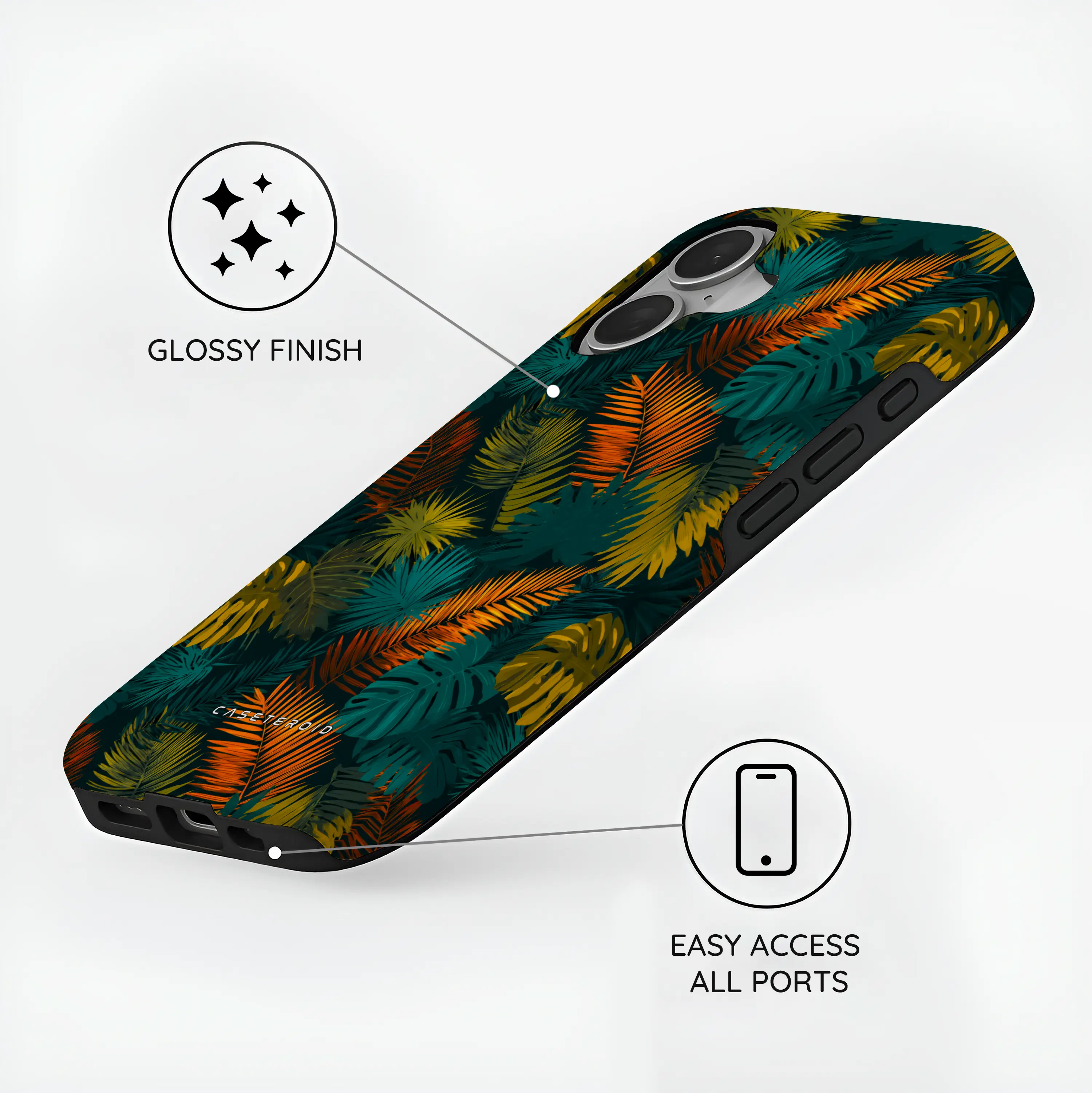 Tropico Noir - iPhone 16 Case