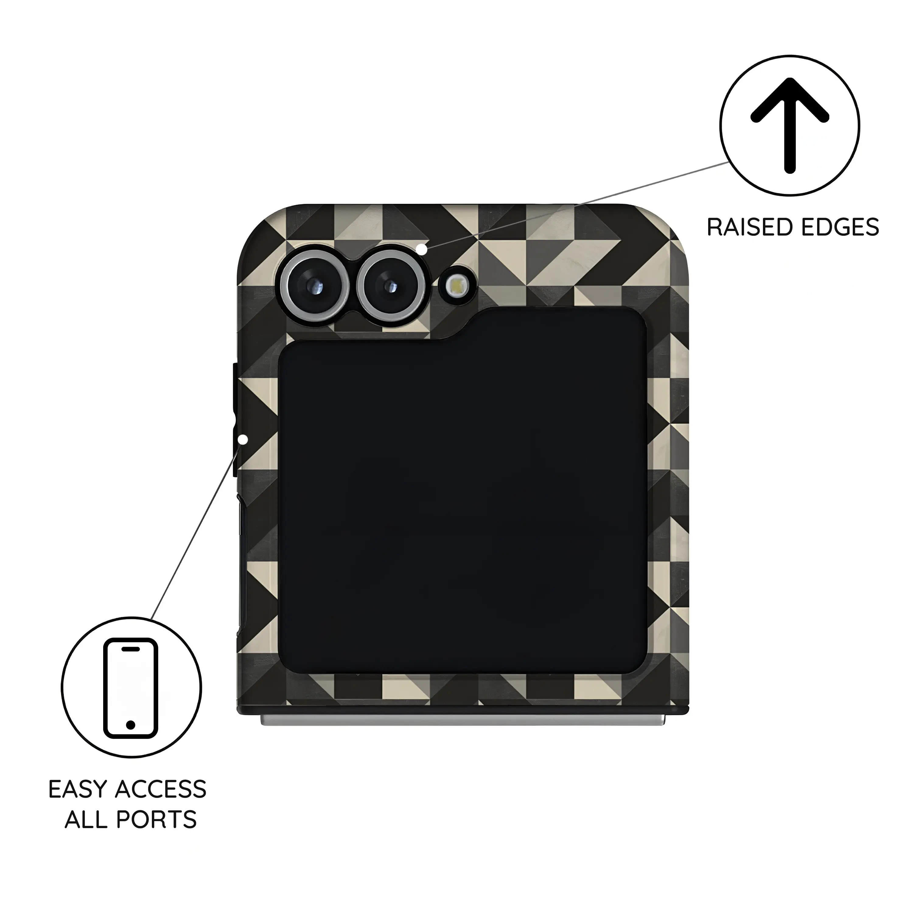 Vector Noir - Samsung Galaxy Z Flip 6 Case