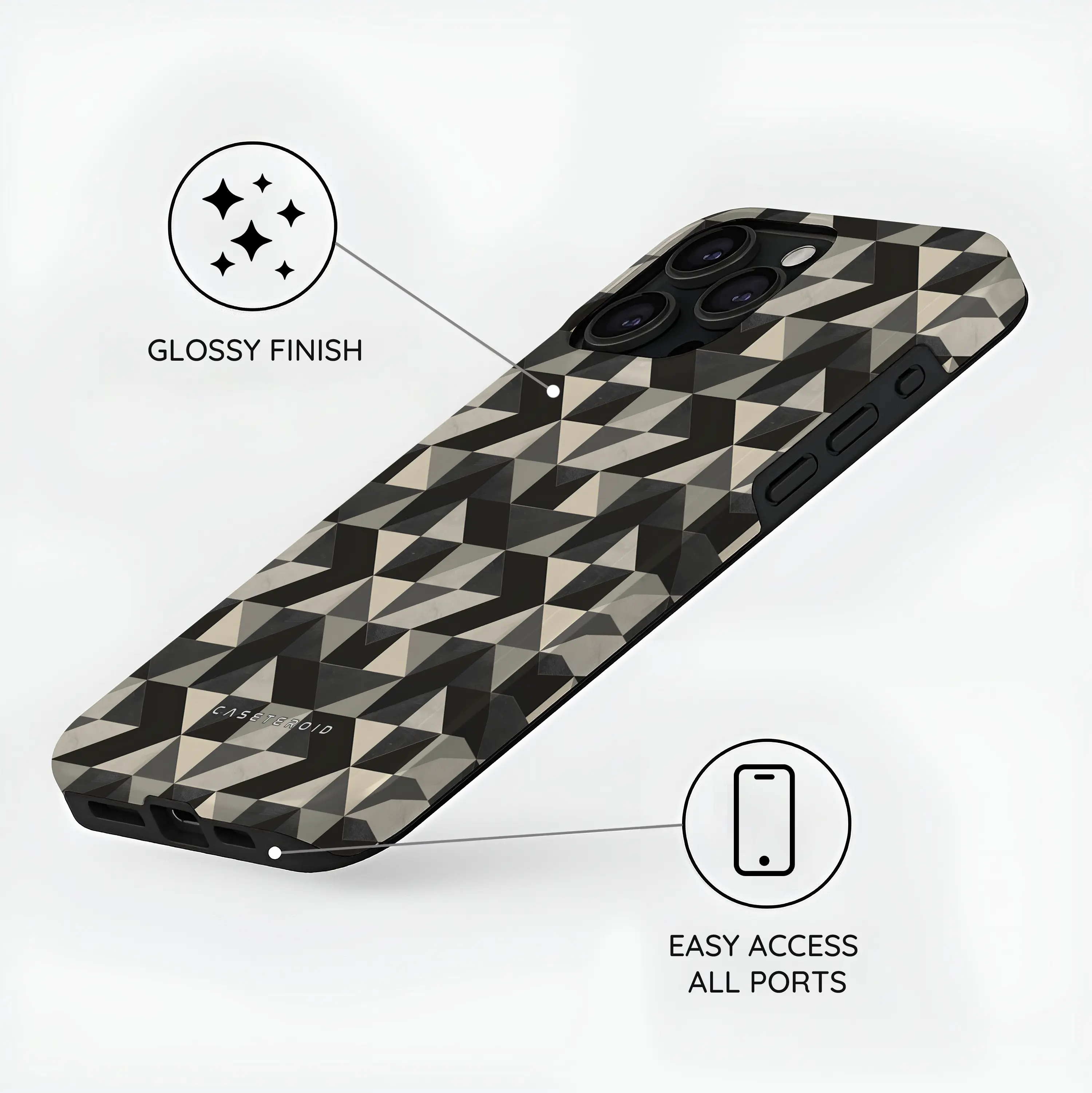 Vector Noir - iPhone 15 Pro Case